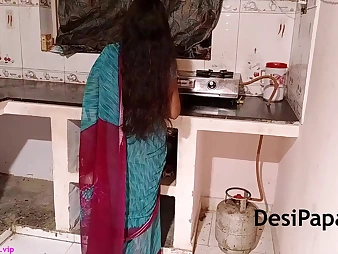 Indian Team of two Fucking In Kitchenette