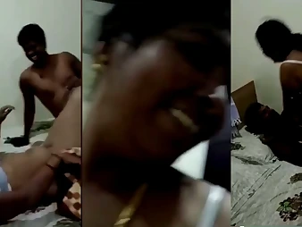 Tamil lanja with simulate step-brutha plowed in hotel viral massive all-congenital tights Andhra aunty ni dengudu telugu bangers