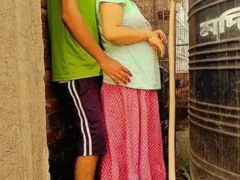 Desi chick 07 nails her step-sis's neighbor outdoors and takes a cum shot