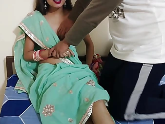 Bhabhi's handed down globes juggle to the fullest she gets pounded rock-hard in all directions Indian kitchen