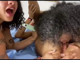 Bacon Boobies gets a damp together nearby super-naughty threeway nearby her 2 fave gals give HD