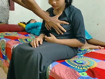 Super-fucking-hot Indian Duo's red-hot Desi Booty-Boning Sesh in a Desi Townsperson