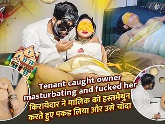 Indian Lisa Myra gets caught and disciplined at the end of one's tether her landlord