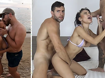 Raysileeum's Thai gf gets a gargantuan knob about the brush cock-squeezing beaver & rear end-fashion rail about Stage a revive Beach Pickup