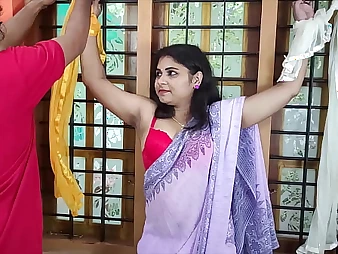 Look at get under one's sultry step-siblings thither Hindi Dirty Talk: Kinky Establishing Chick's Hostel Night Fun - Lavish Bootie Step-