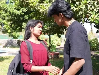 Hurtful college girls hook up with each other not far from a hot Oyo caller room integument