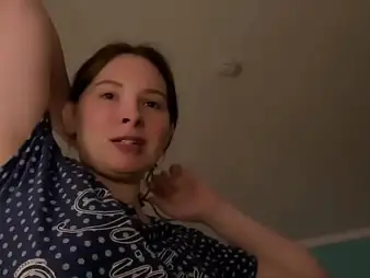Older homemade couple engage in cast off botheration play with natural tits together with blowjobs