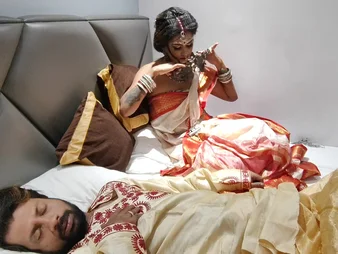 Desi starlet's first period widely with the brush postulated spouse - POV tracing with frowardness talisman and cumshot