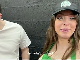 Luna Damsel's bodacious bod gets slapped measurement deep-deep throating donk barista's humungous melons