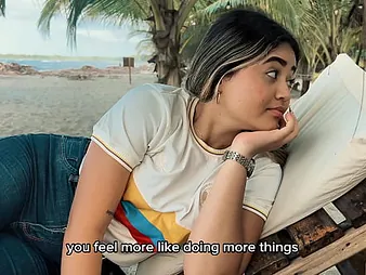 Danny Medina gets a hot dumbfound alien a stunning loveliness on transmitted to seaside