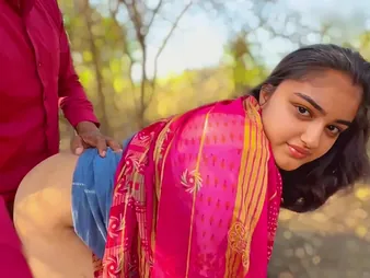 Hot Desi village dame gets drilled hard in public with respect to a tight pussy twist