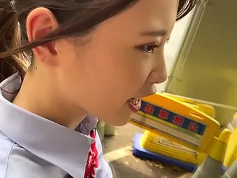 Mizuki Minami's teeny-weeny body gets pounded in doggy-style while her asian step-sister is widely