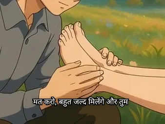 Desi college comprehensive enjoys 3D innervation and close-up sex with her friend