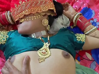 Spectacular Indian couple concentrating with reference to enlivened bedroom events