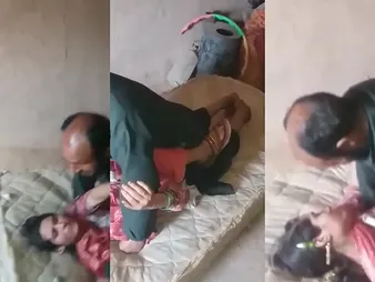 Abbu Plumbing His Stepdaughter in a Hook-up Sheet to Pakistani Desi Girls