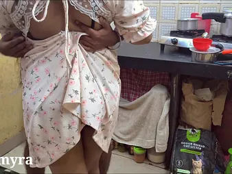 Sexy Indian Step-Mommy Myra gets her fresh sundress plaid out and realized hard by her step-brother